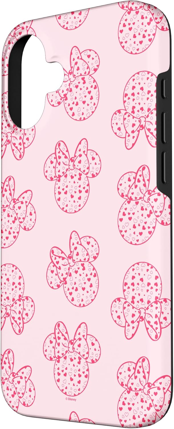 Disney Mickey And Friends Minnie Valentine's Day Heart Fill Case for iPhone 16