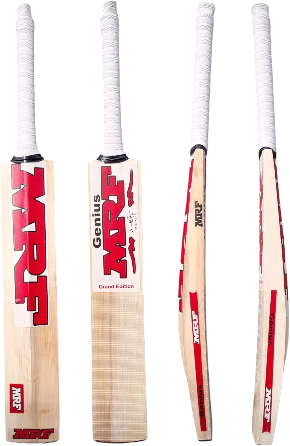 AARAV mrf Cricket Bat Kashmir Willow for Leather Ball with Bat Cover, Leather Bat mrf