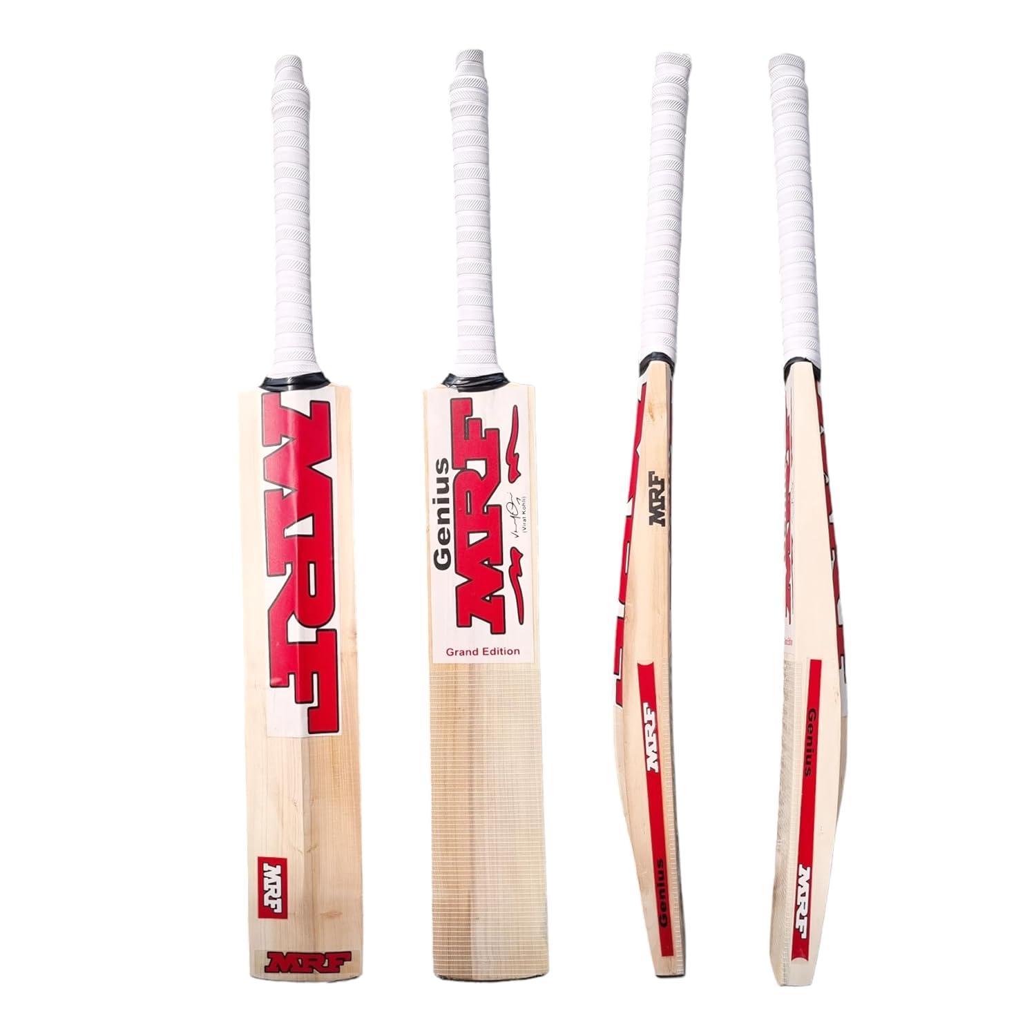 AARAV mrf Cricket Bat Kashmir Willow for Leather Ball with Bat Cover, Leather Bat mrf