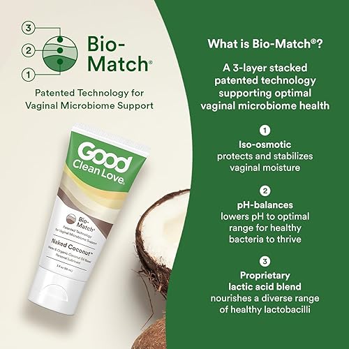 Miniatura 3 de Good Clean Love Naked Coconut - Aceite de coco orgánico y lubricante a base de agua, lubricante personal con ácido hialurónico. Seguro para juguetes