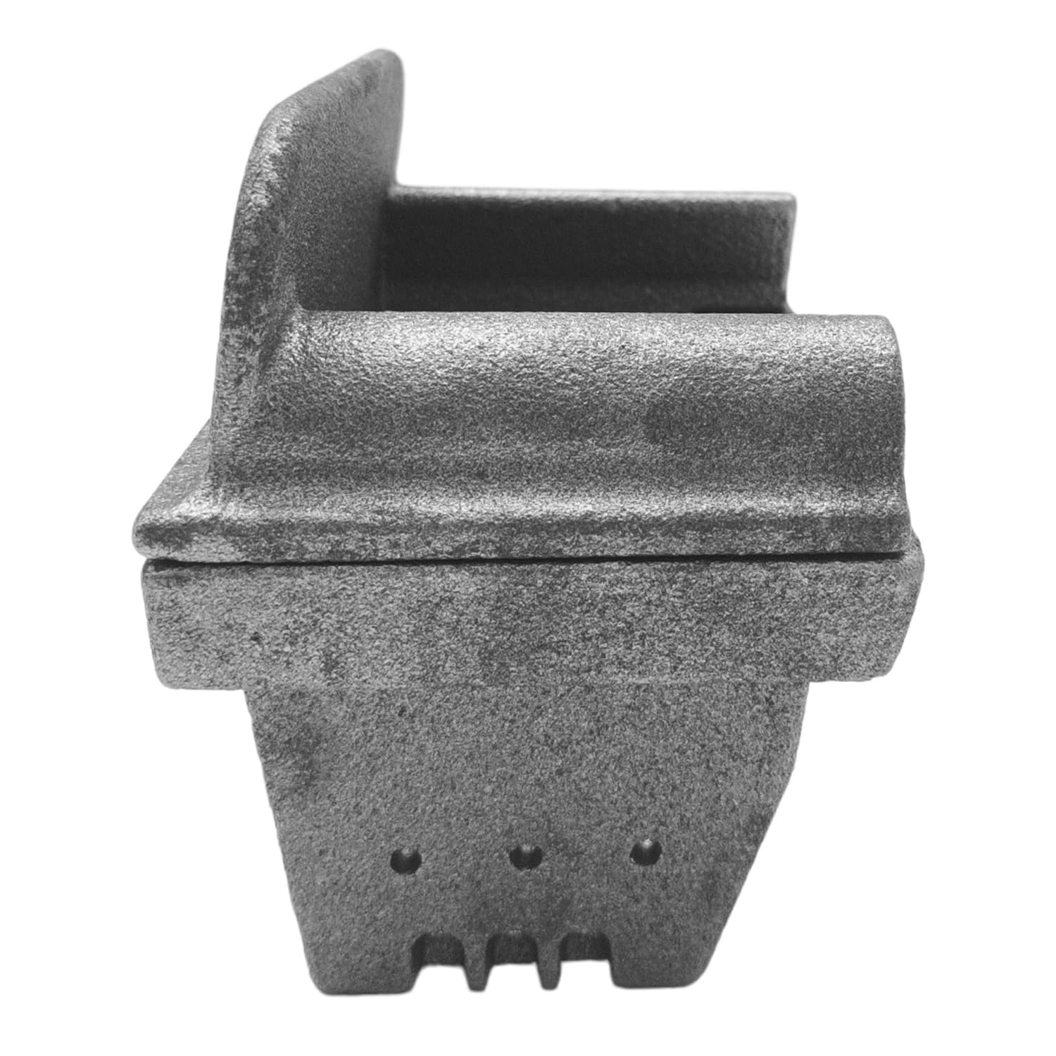 eRicambi® Braciere in Ghisa Cestello 2 Pezzi per Stufa a Pellet, con Foro per la Resistenza di Accensione, Compatibile con KALON 220002, Dimensioni 136x92mm H=116mm