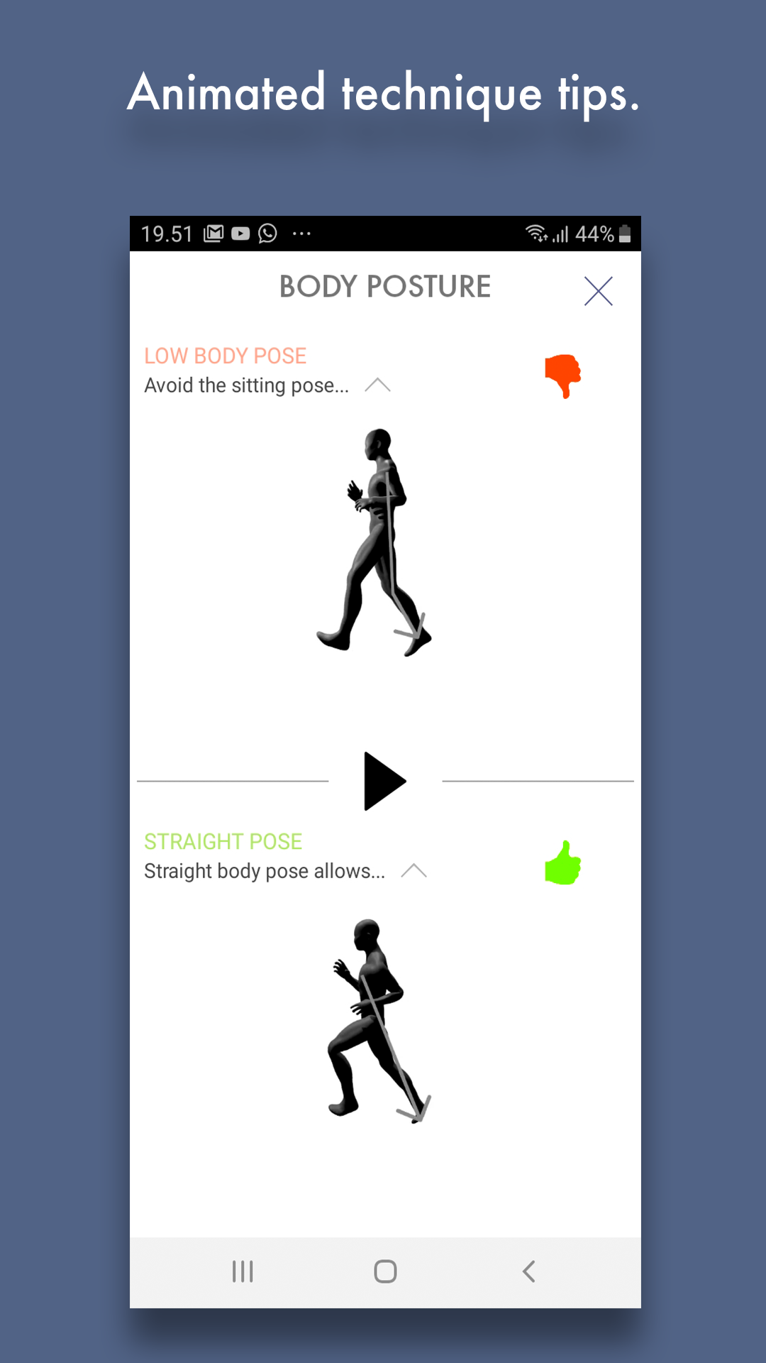 Flyrun running app - track running technique - App on Amazon Appstore