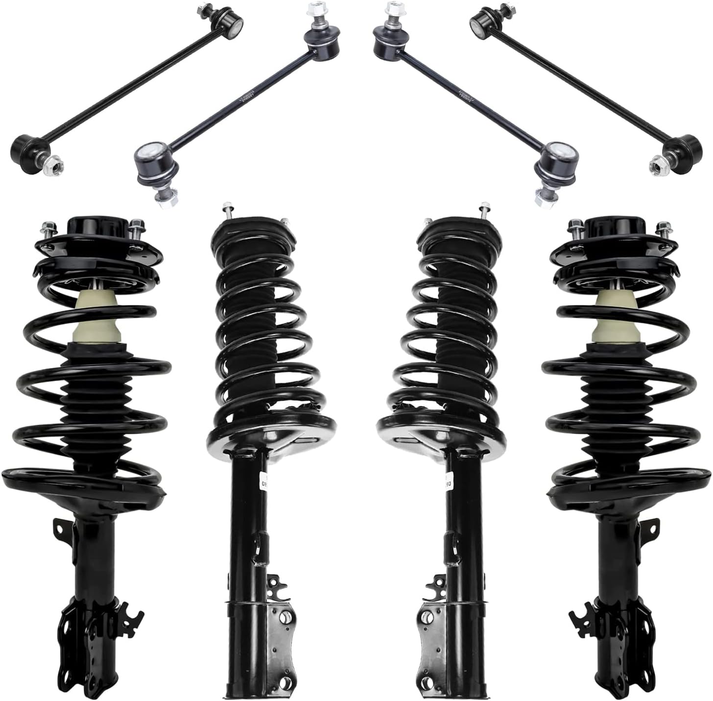 Amazon.com: Front & Rear Quick Complete Struts Assembly with Coil ...
