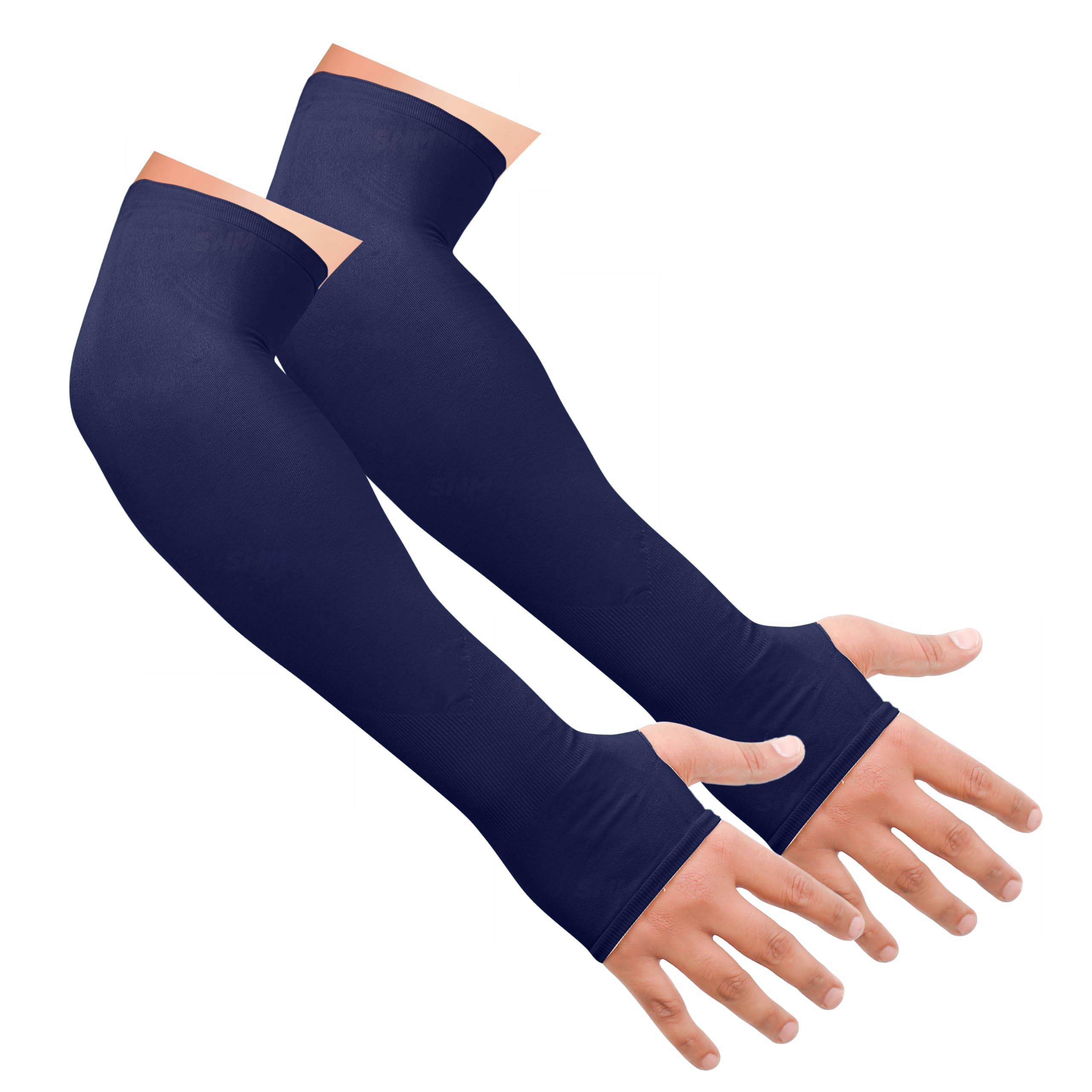 SNMMIFER UV Protection Arm Sleeves with Thumb Holes, Nylon Sun Protection Hand Cover for Running and Cycling, Unisex