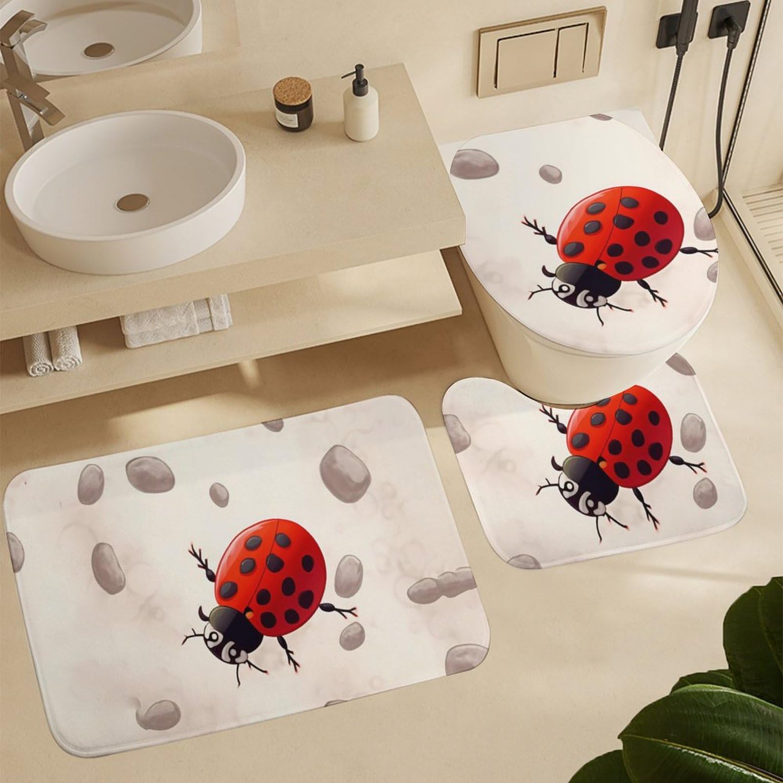 Ladybug Bathroom Decor Cute Ladybug Toothbrush Holder For Kids