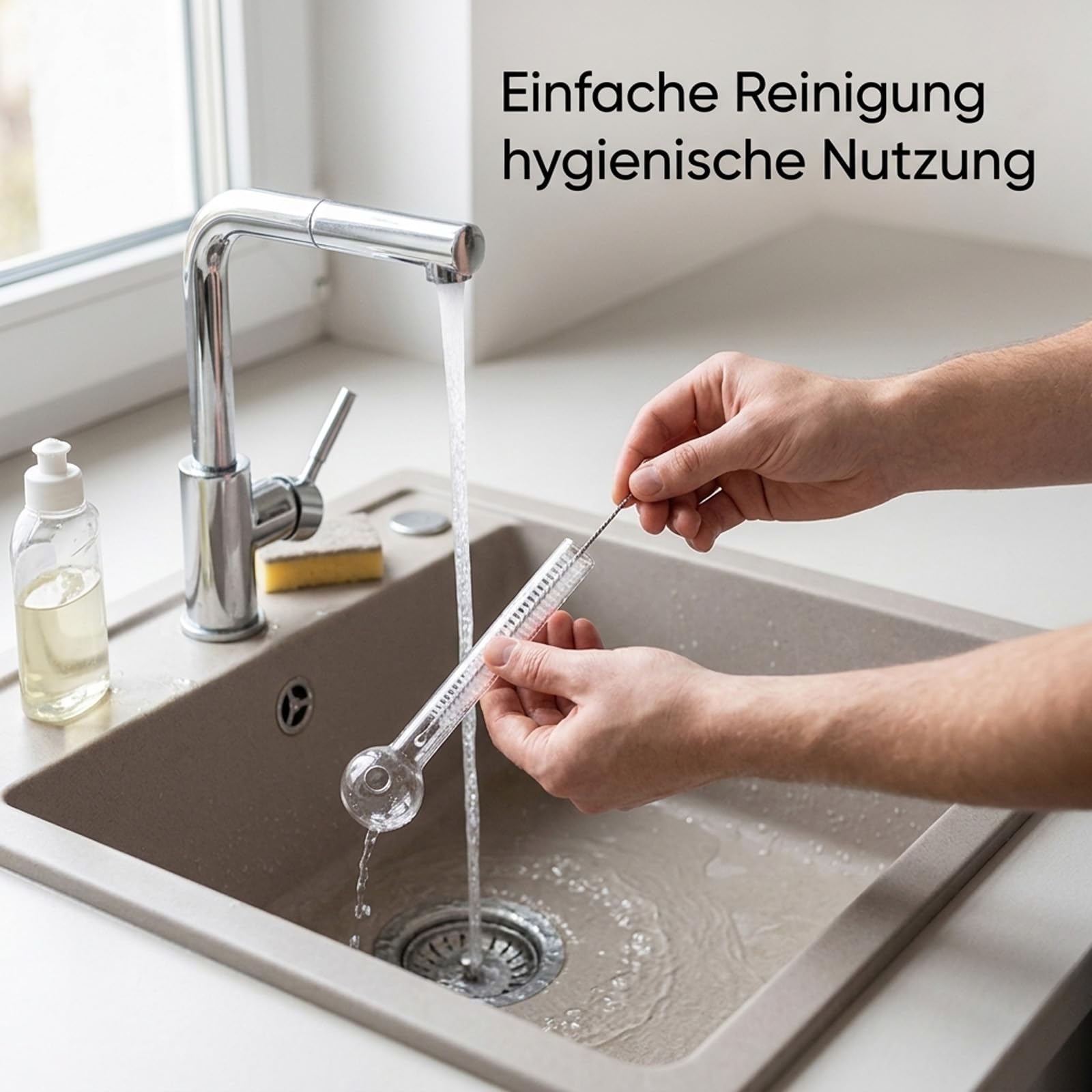 Glaspfeife Crystal, Ölpfeife Für Gras Mit Reinigungsbürsten, Hochwertige Borosilikatglas Röhre, 12-teiliges Set Mit 10 Glasbehältern Und 2 Reinigungsbürsten, Langlebiges Design Für Verschiedene Anwend
