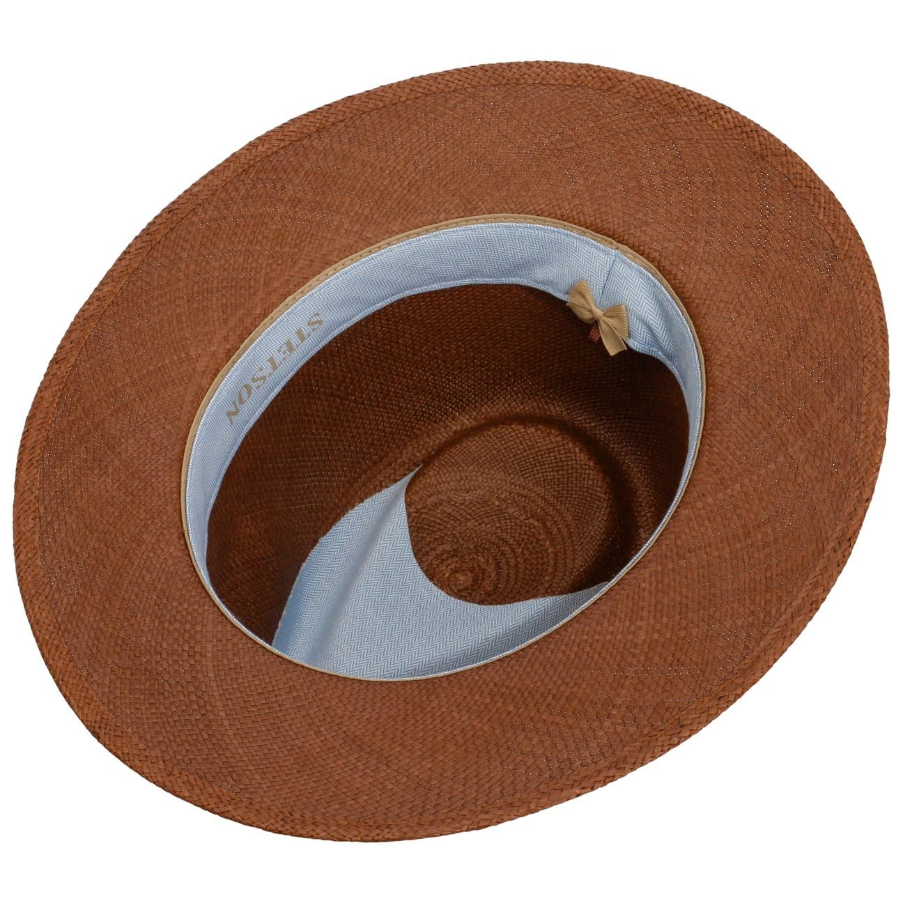 Stetson Vermaron Traveller Panamahut Naturfarbener Hut mit Garniturband aus Leder Made in Ecuador Herren Frühjahr Sommer UV-Schutz 40+