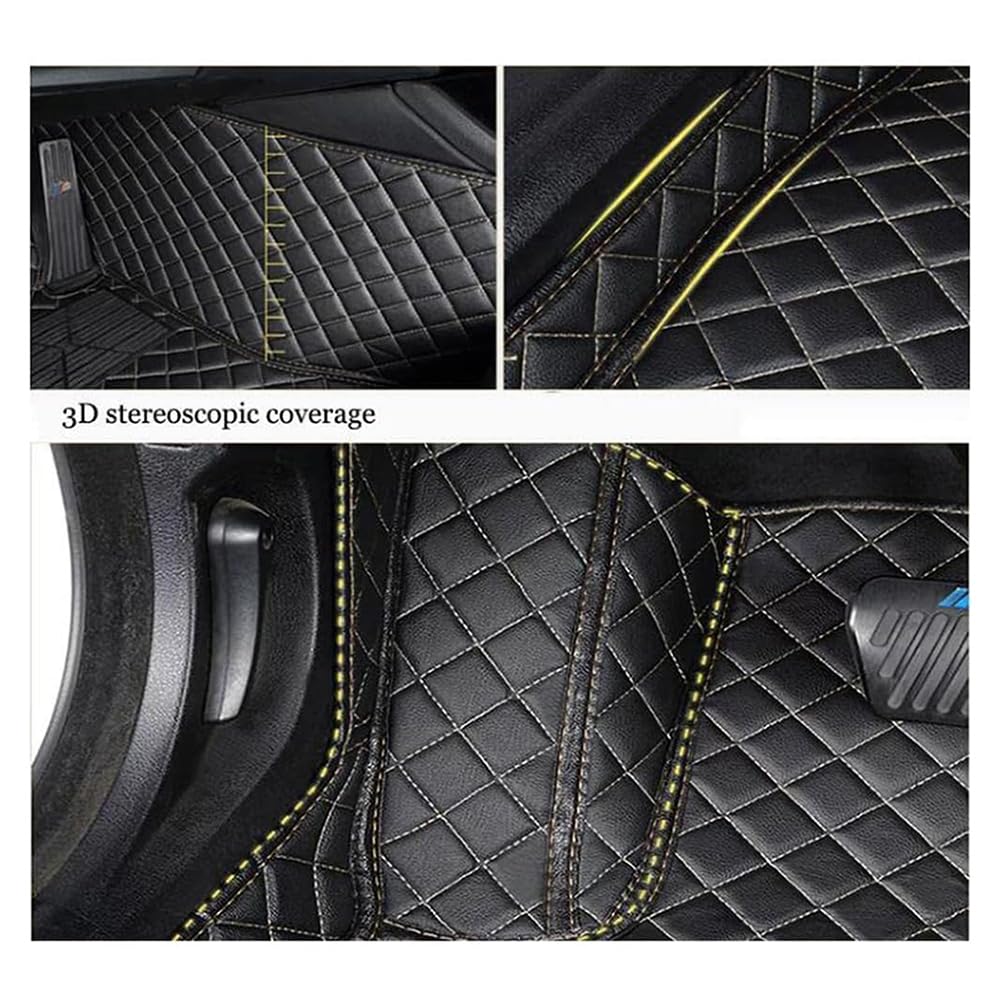 Auto Tappetini per Ford Ranger T9 Raptor Wildtrak XLT Fussmatten 2023 2024, Antiscivolo Impermeabile Tappetino in Tutto Tempo Tappeti Protezione Set Completo Interni Accessori,B