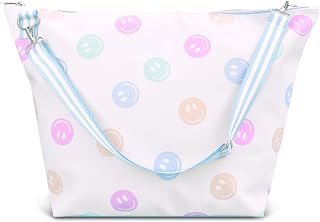 iscream Girls' Weekender Travel Tote Bag with Adjustable Strap and Interior Zipper Pocket - Soft & Sweet Collection
