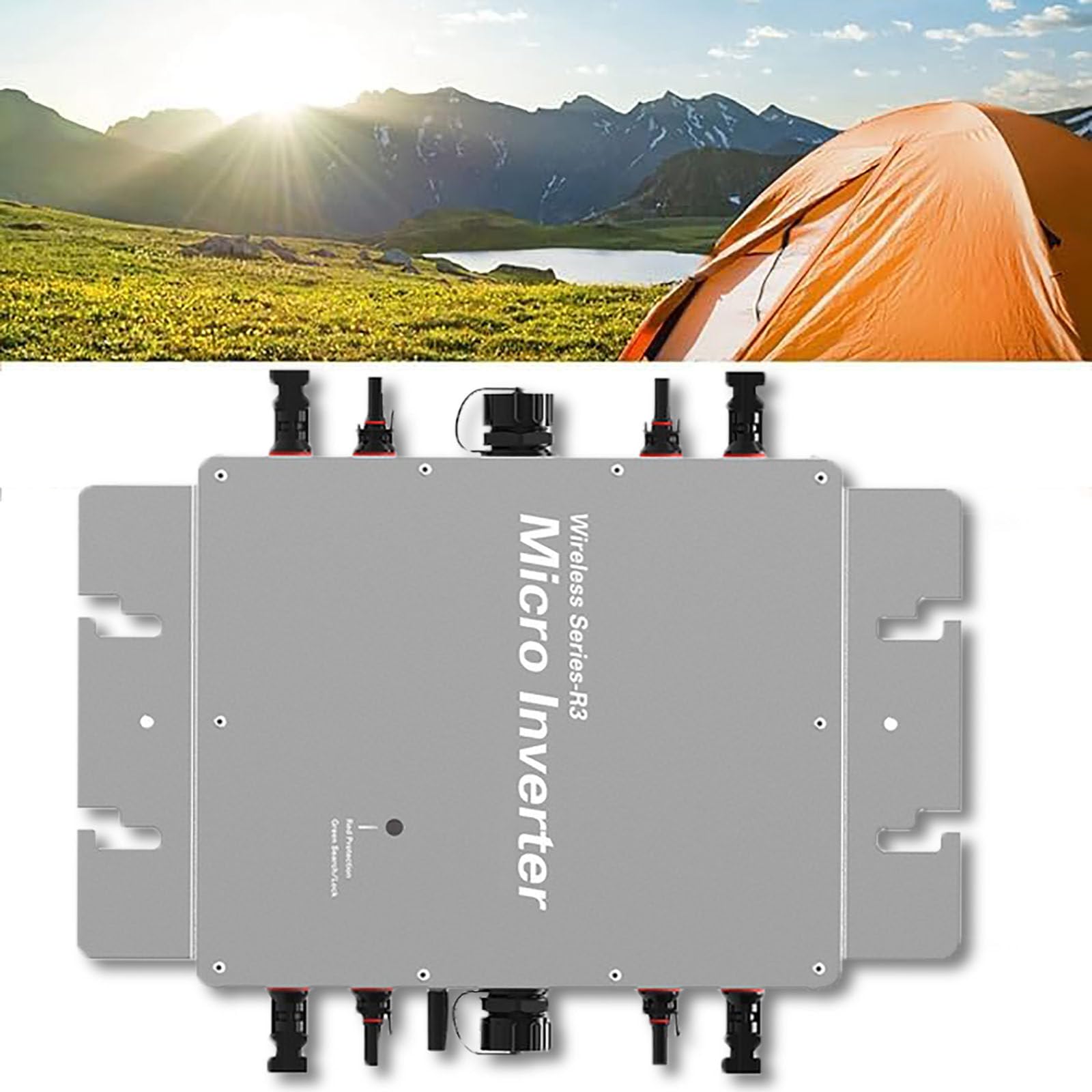 Micro Inverter per Collegamento alla Rete Solare, Onda Sinusoidale Pura MPPT per Collegamento alla Rete, Controllo App Autoraffreddamento, Inverter di Potenza
