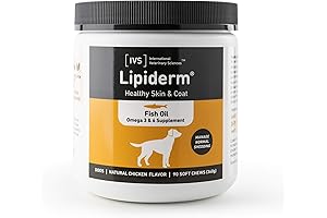 IVS New International Veterinary Sciences Lipiderm Skin and Coat Fish Oil Omega...