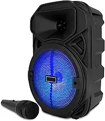 Caixa de Som Caixinha Amplificada com Bluetooth Entradas para Usb Microfone Micro Sd Aux Portátil e Potente com Graves Excelentes e Luz Led Rgb