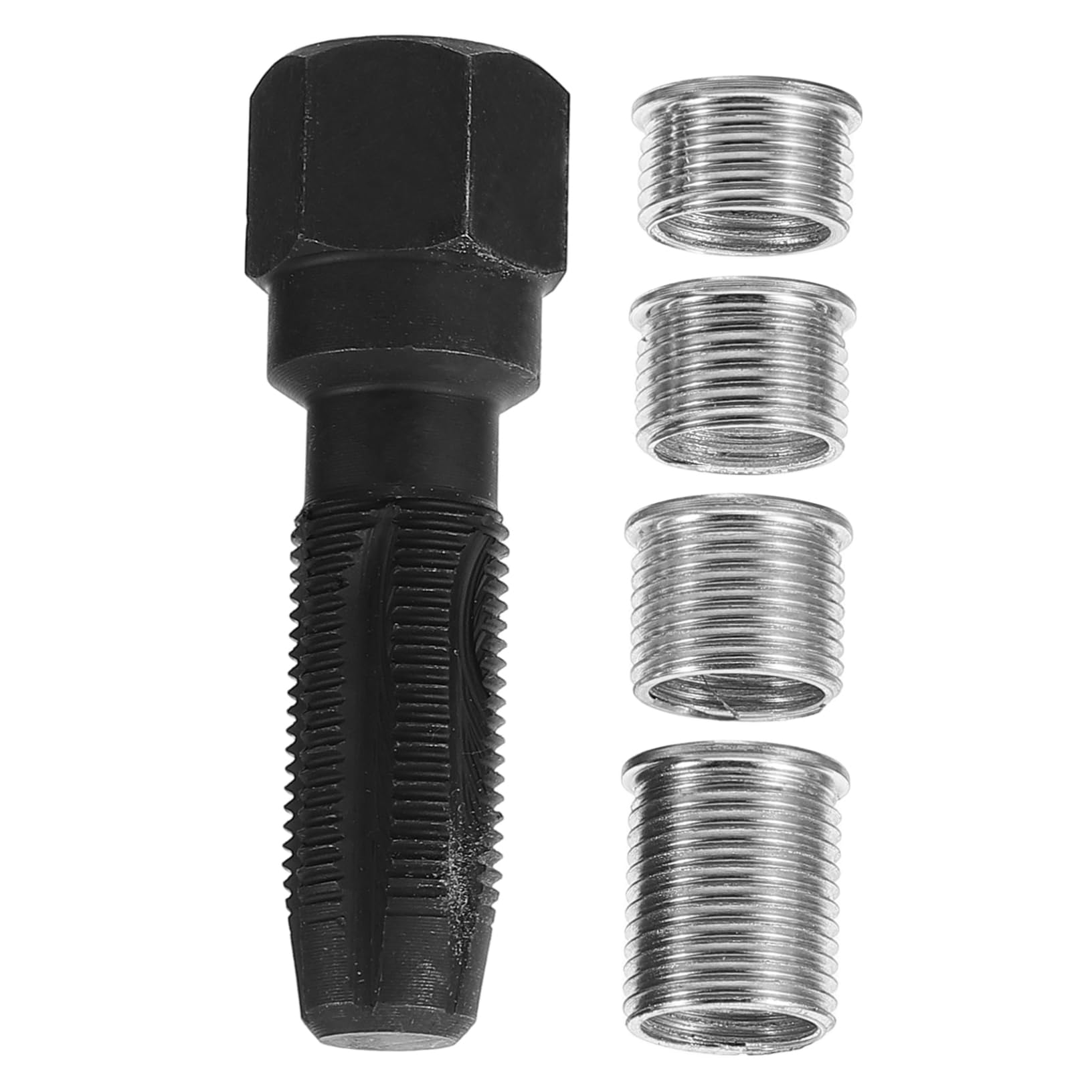 4sets Strumento di Riparazione per Filettature di Candele Accensione Kit di Ripristino Ad Carbonio Facile da Usare per Auto di Varie Marche