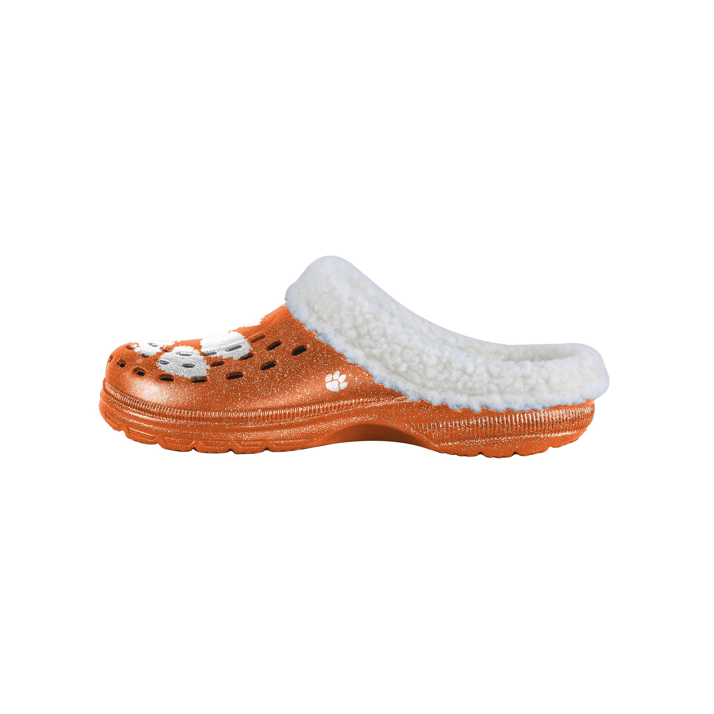 FOCO NCAA Womens Sherpa Lined Glitter Clog - L