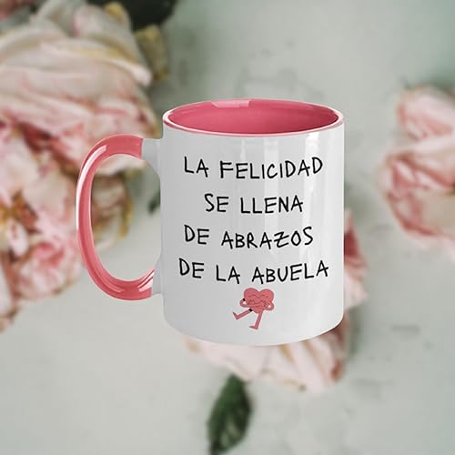 Miniatura 3 de La Felicidad Se Llena De Abrazos De La Abuela Idea De Regalo Para Abuela, De Familiares, Amigos, Vacaciones, Cumpleaños, Navidad, Bebidas Calientes,