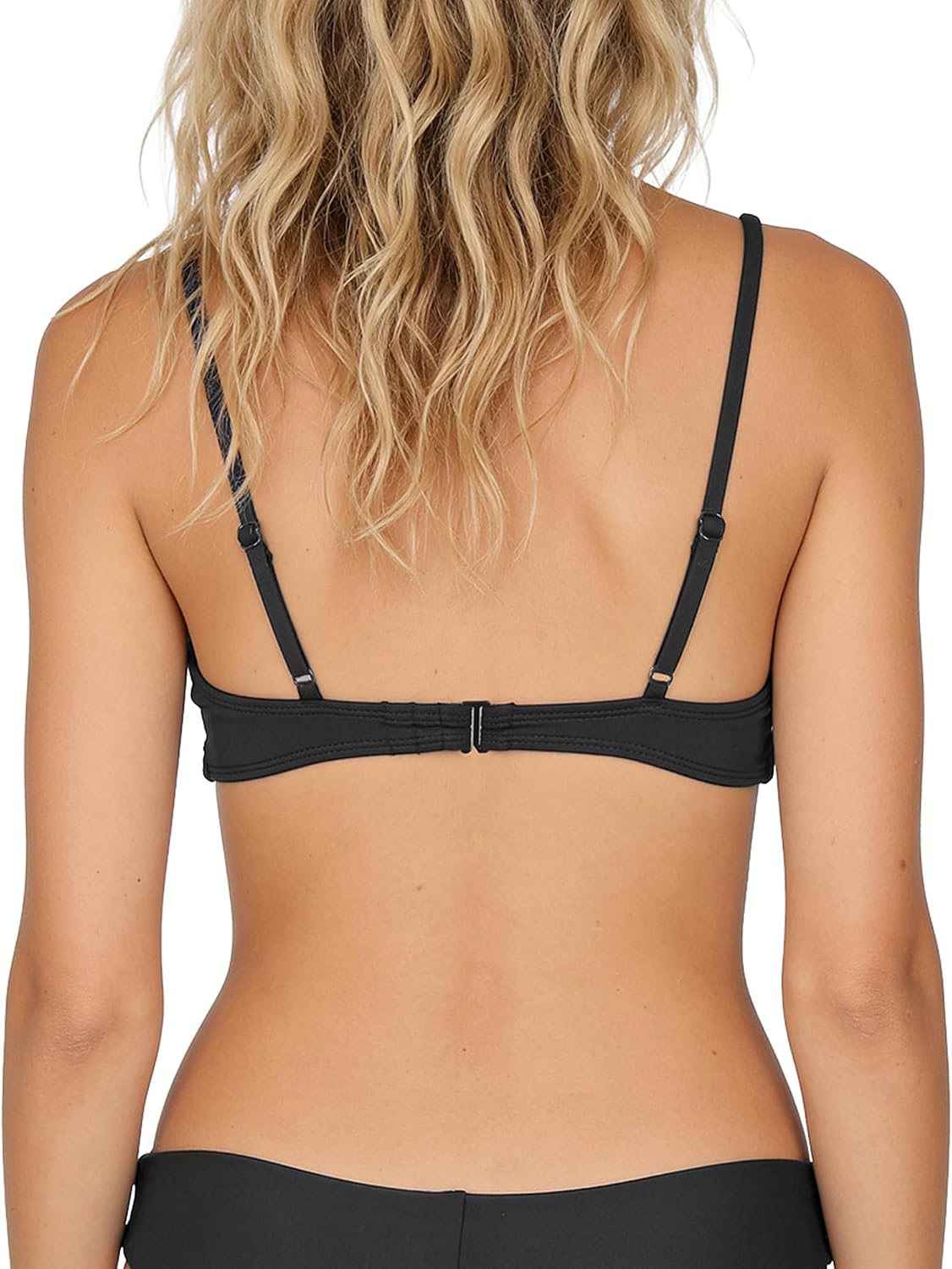 Volcom Women's Simply Seemless V Neck Swimsuit Bikini Top