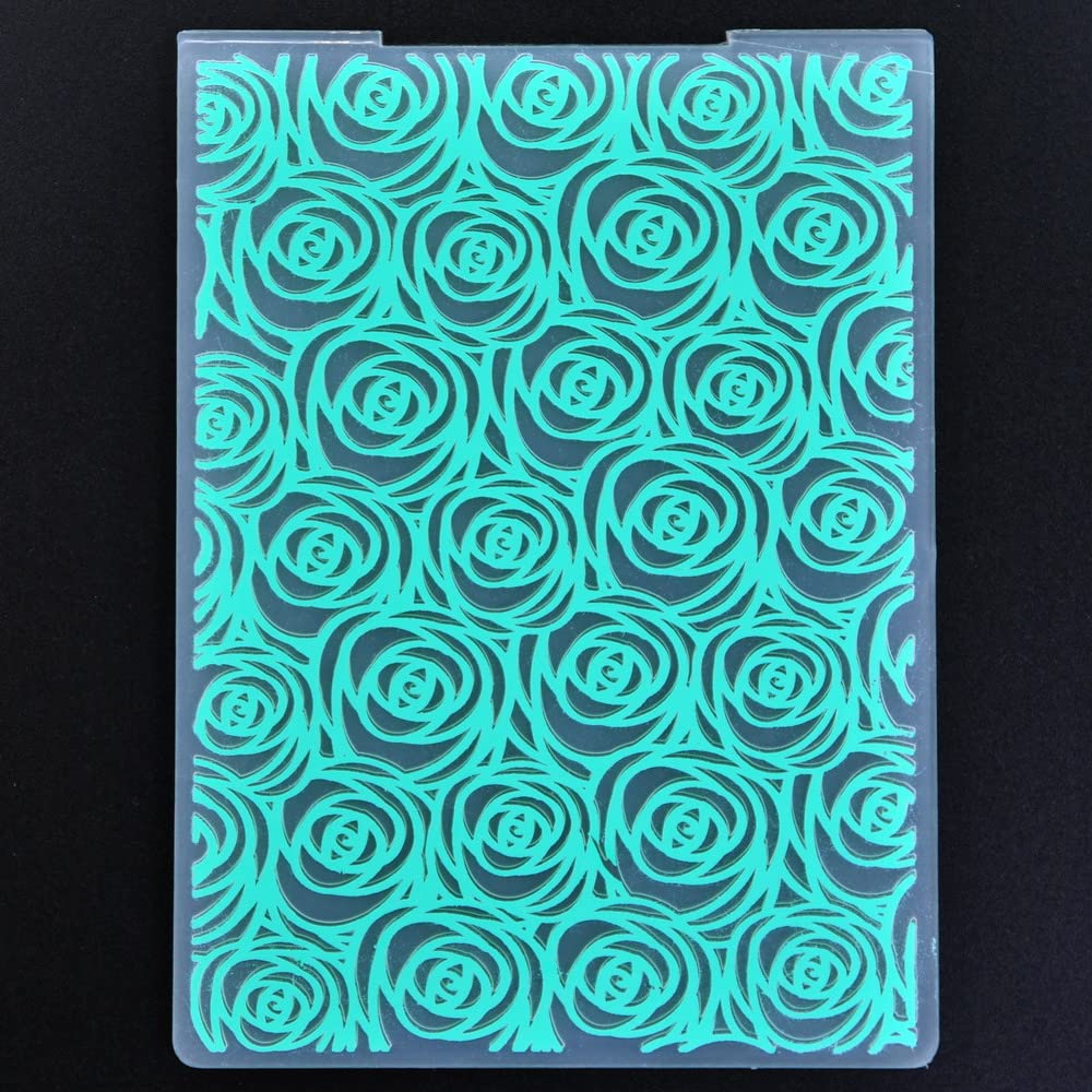 DDOUJOY Flowers Leaves Butterfly Rose Cherry Blossoms Background Plastic Embossing Folders for Card Making Scrapbooking and Other Paper Crafts 2212091 (3)