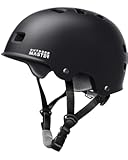 OutdoorMaster Skateboard Cycling Helmet - Two Removable Liners Ventilation Multi-Sport Scooter Roller Skate Inline Skating Rollerblading for Kids&comma; Youth & Adults