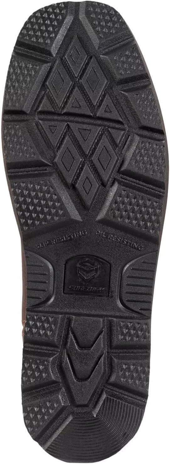 SUREWAY Mens Western Square Toe Cowboy Boots for Men,Soft/Steel Toe Full Grain Leather Slip On Pull On Work Boots for Construction Farming,Waterproof Soft Toe Brown,Size 7.5 - Image 5