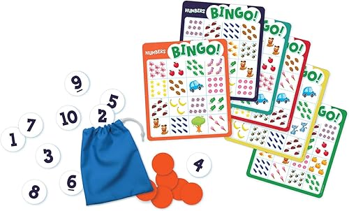 Miniatura 2 de Peaceable Kingdom Numbers Bingo - Juego de contar y reconocimiento de números para niños a partir de 4 años