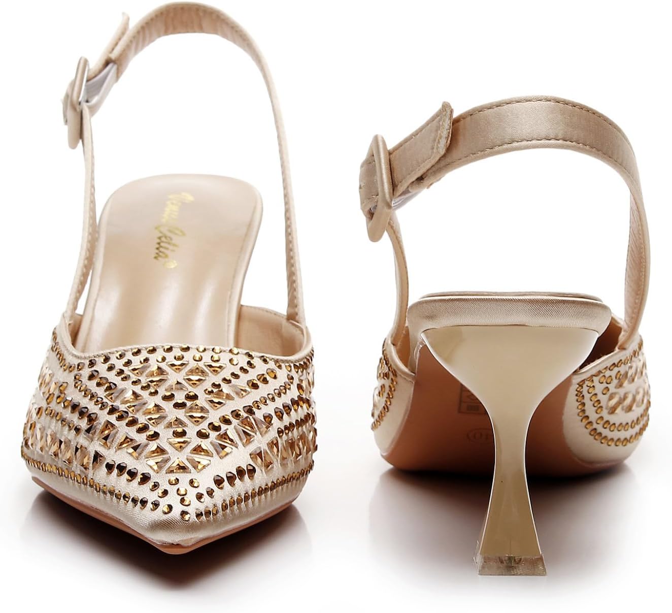 VenusCelia Women's Fabulous Lady Slingback Pump Shoe - Image 4