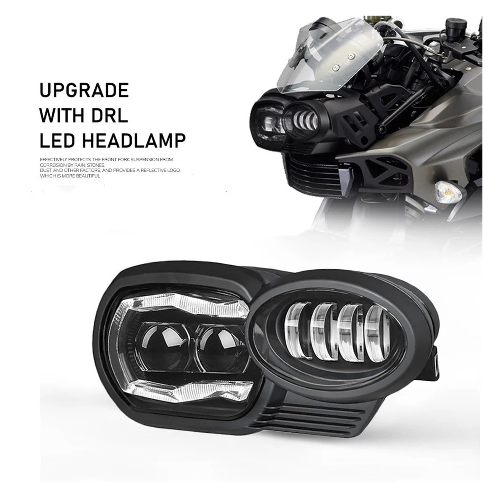 Anteriore Faro Per BMW K1200R 2005~2009 K1300R 2010~2013 Per Motocicletta Fari Anteriori A LED Ricambio Con DRL Fari Anteriori Moto