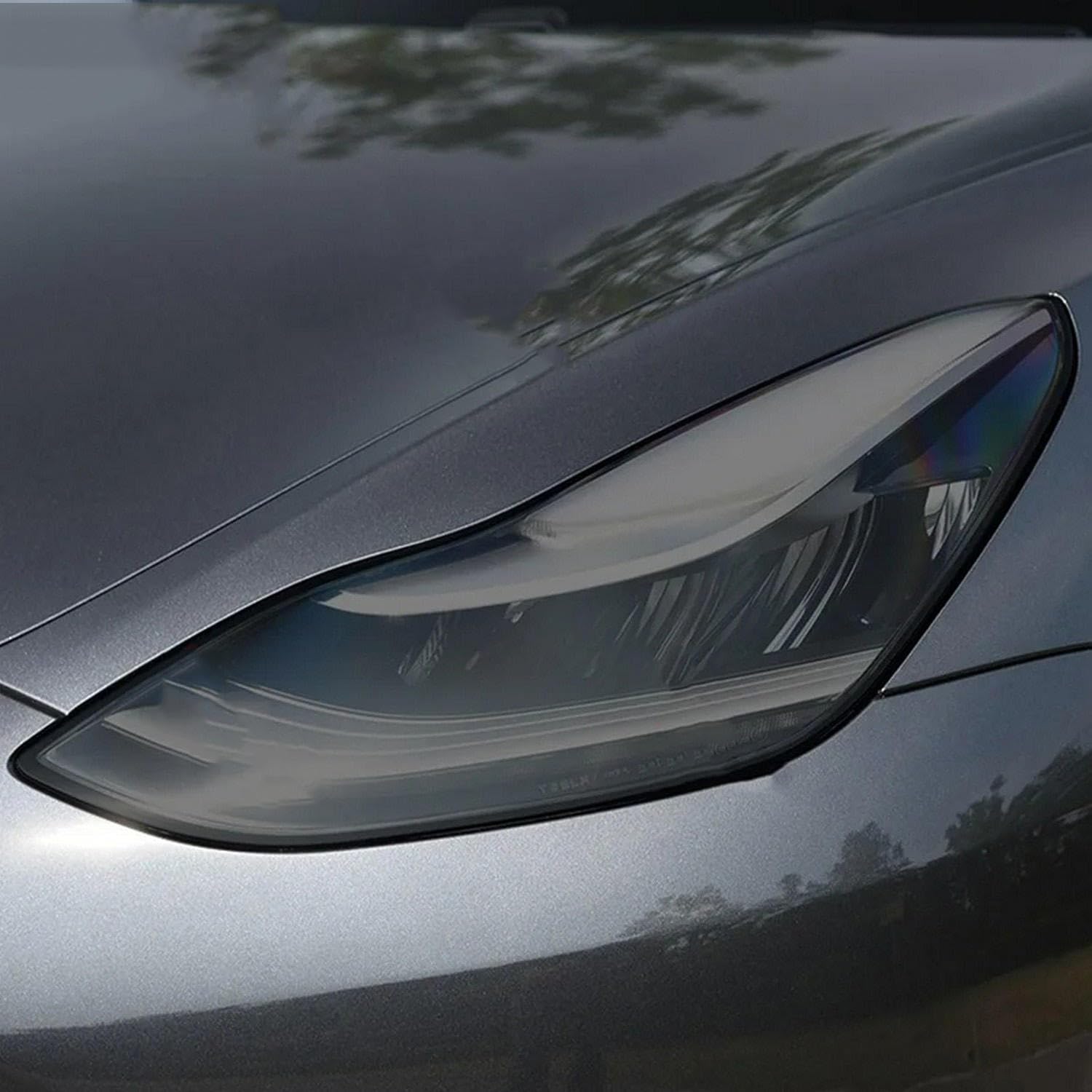 Film phare de voiture TPU anti-rayures pour feux Tesla Model 3 transparent