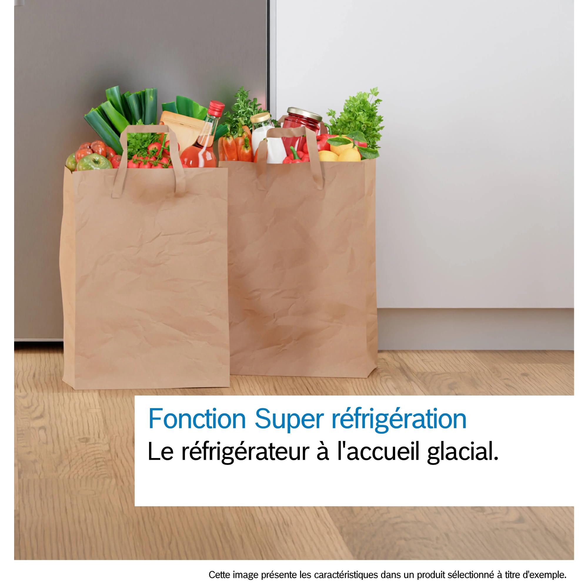 Bosch KSV33VLEP-Série 4 Réfrigérateur pose-libre - 324 litres - 176 x 60 cm - Inox