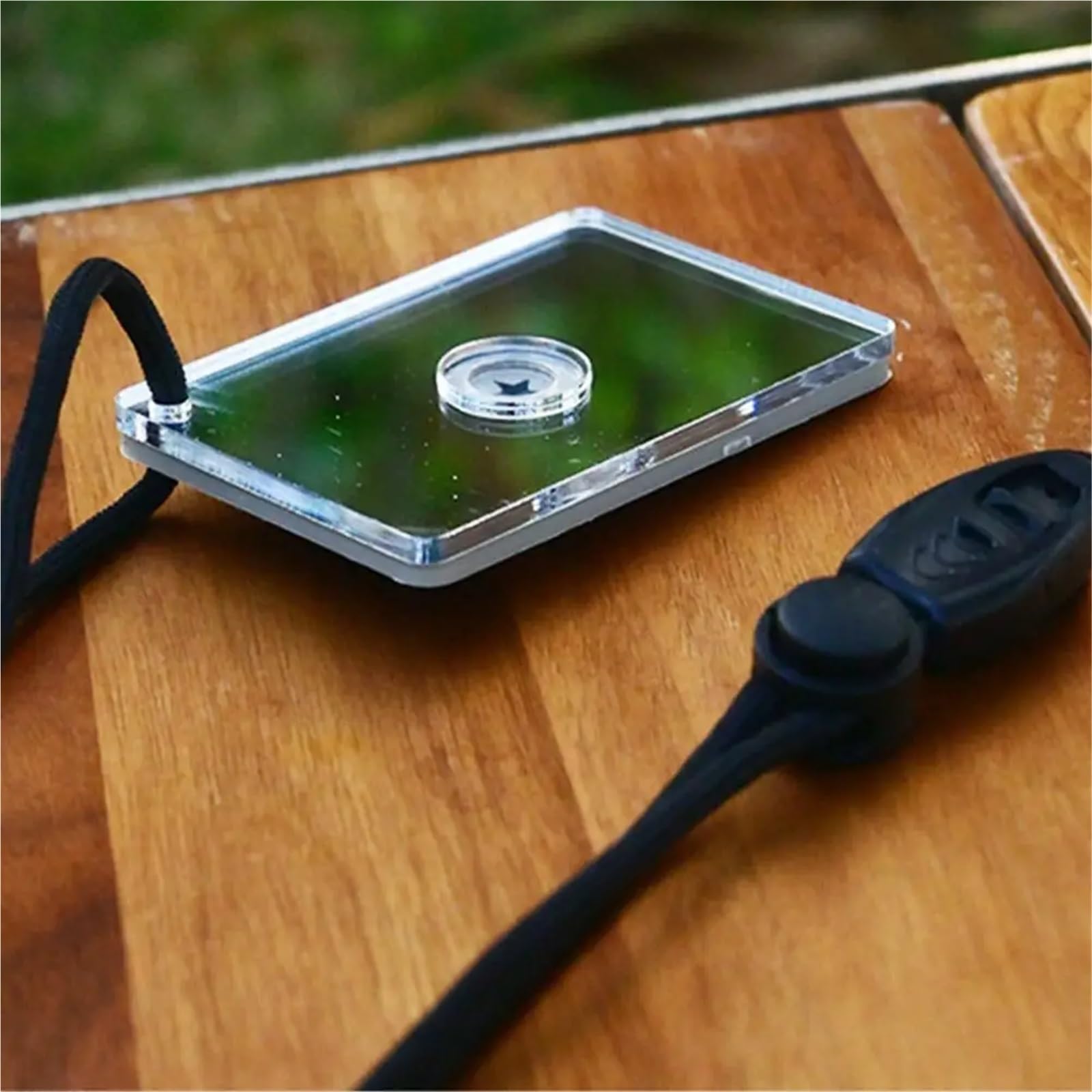 Lot de 10 miroirs de signalisation réfléchissants pour la survie en plein air - Outil de signalisation d'urgence réfléchissant pour bateau dans la nature sauvage