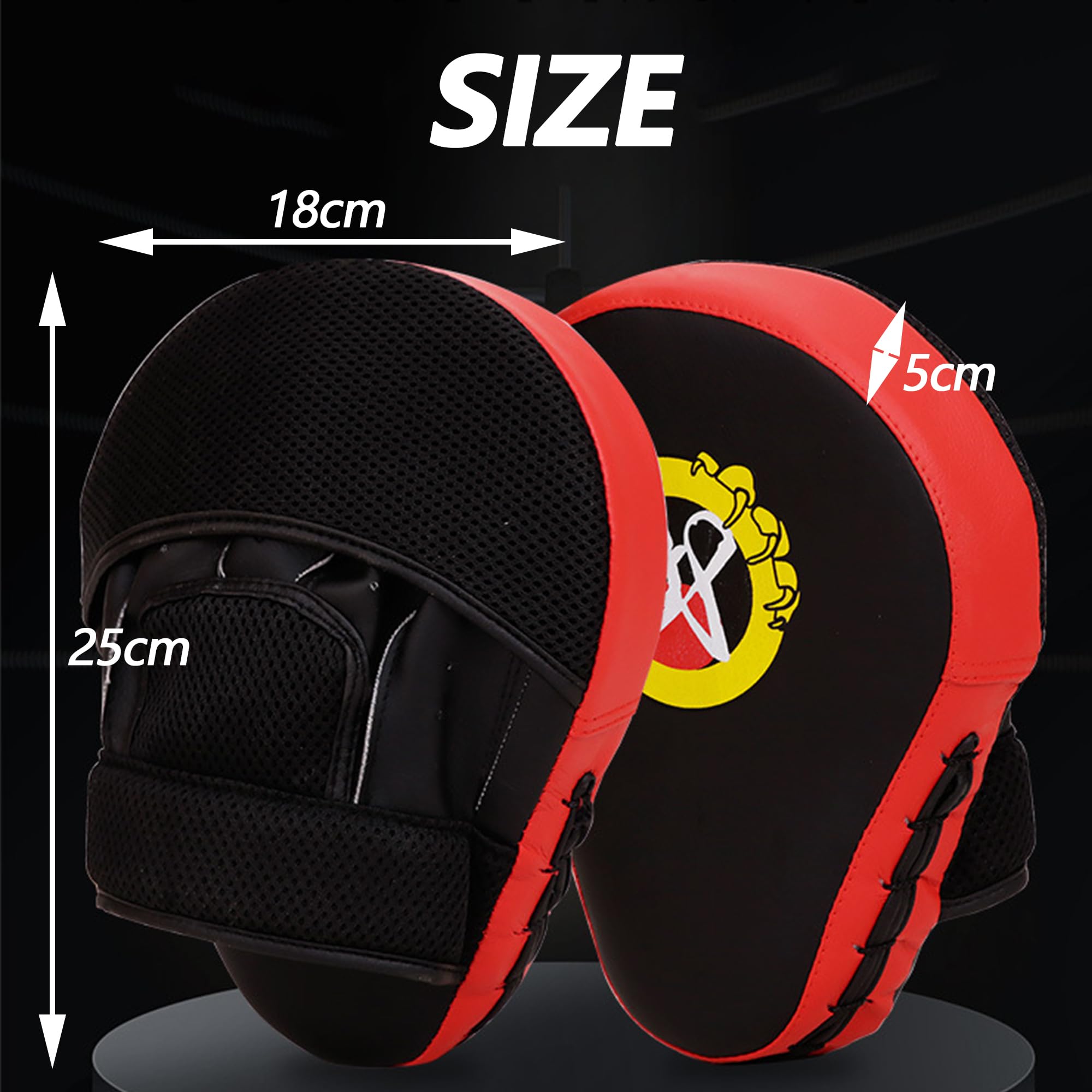 Pratzen Trainer Kickboxen Boxen, Pratzen Boxen Pad Bandagen Boxen, Handpratzen Kampfsport Boxen MMA Training, Boxing Pads für Muay Thai Kickboxen Bewegung Karate Taekwondo Martial