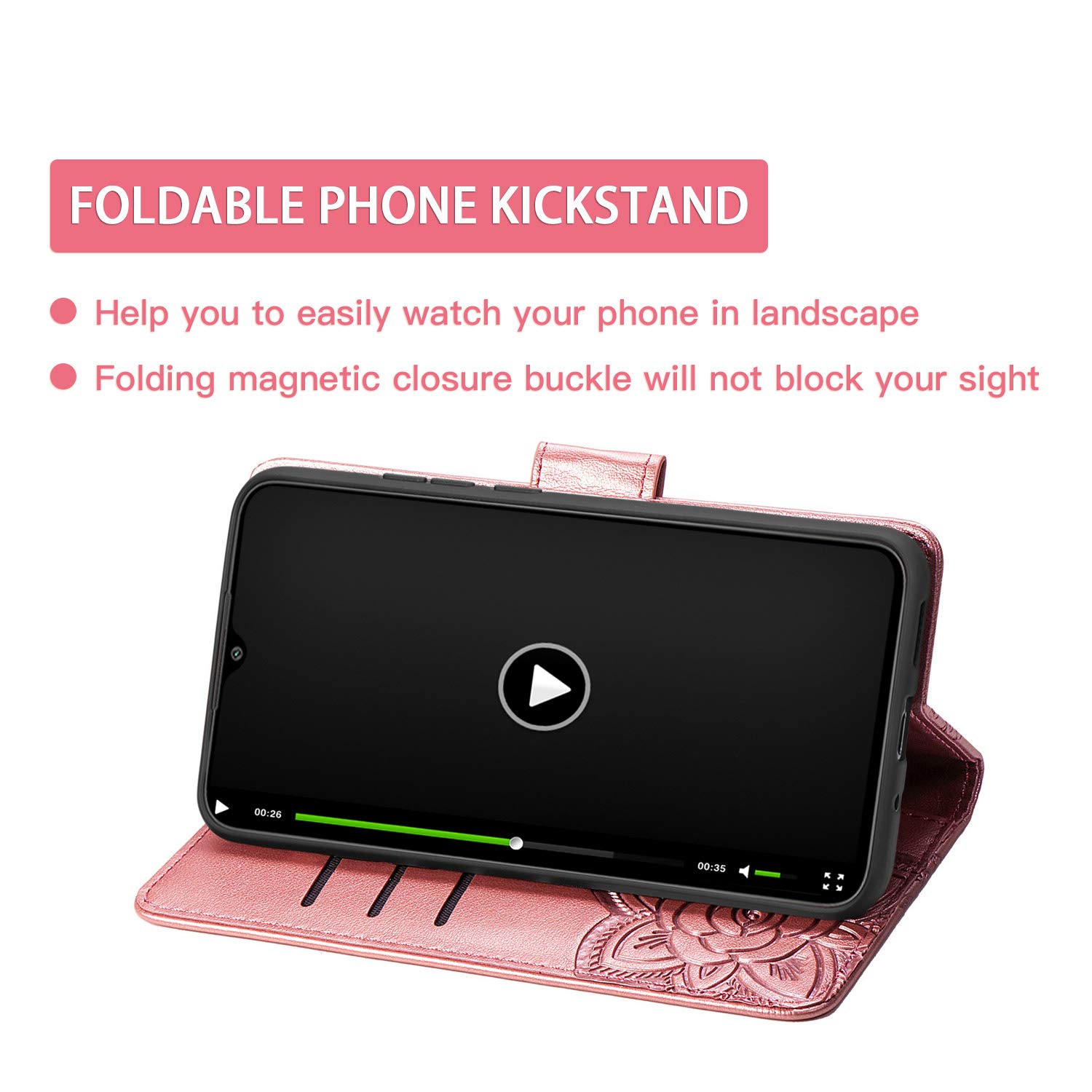 Custodia Portafoglio Per Oppo Reno4 Z 5G - Cover Pelle Con Slot Carte, Chiusura Magnetica