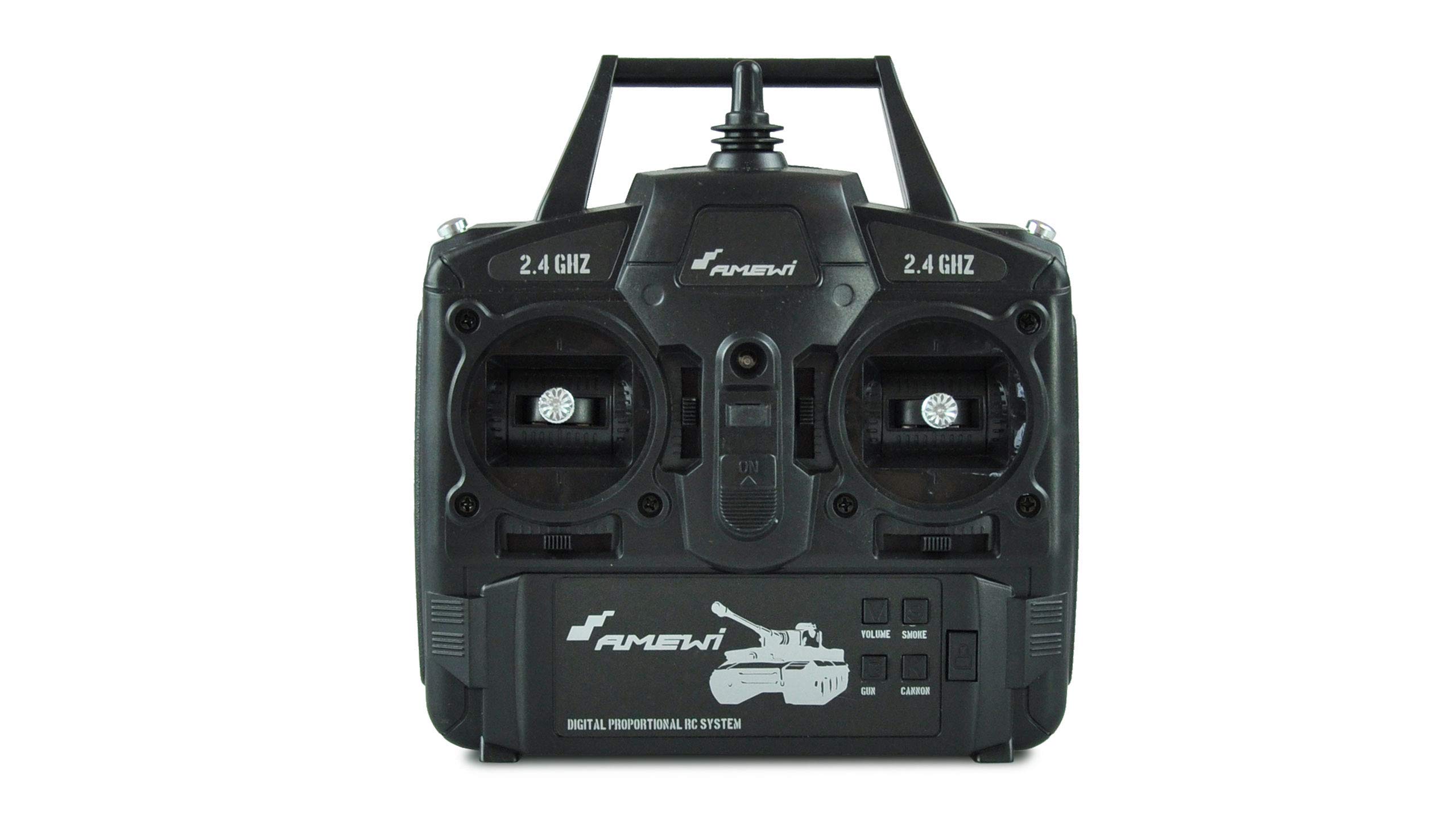Amewi Char RC T-90, T90 1:16 Advanced Line, transmission en métal, fonction de tir IR/BB, fumée