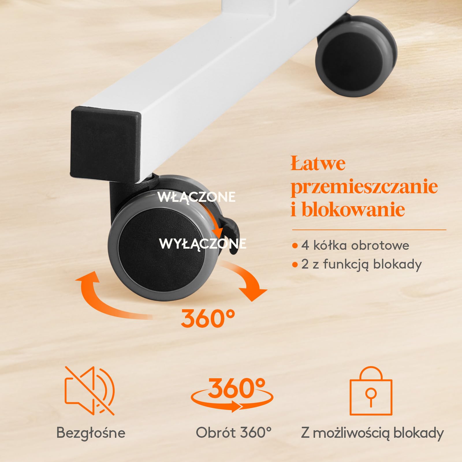 Lifewit 1500 ruchomych puzzli z 4 szufladami / pokrywa, 88,9 x 68,5 cm, deska do puzzli z uchylnymi uchwytami, filcowe półki, stół puzzle z regulacją wysokości, z kółkami blokującymi, biały