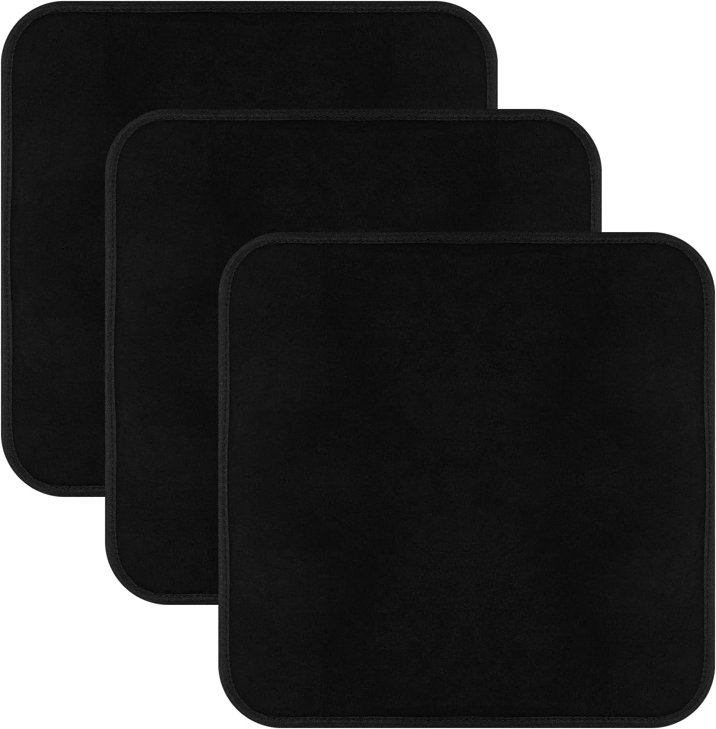 Wonderjune 3 Pcs Activated Carbon Chair Pads 16 x 16 Inch Flatulence Reusable Odor Absorbing Chair Pads Incontinence Fart Odor for Car Home Office Seat Protector