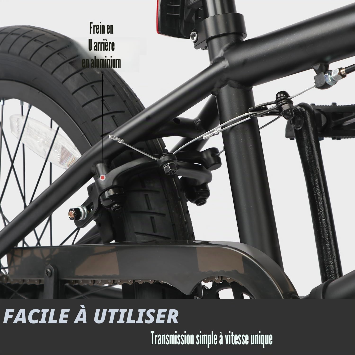 AVASTA Hesper Vélo BMX freestyle 20", avec 4 pegs, pour enfants, garçons et débutants de 6 à 14 ans