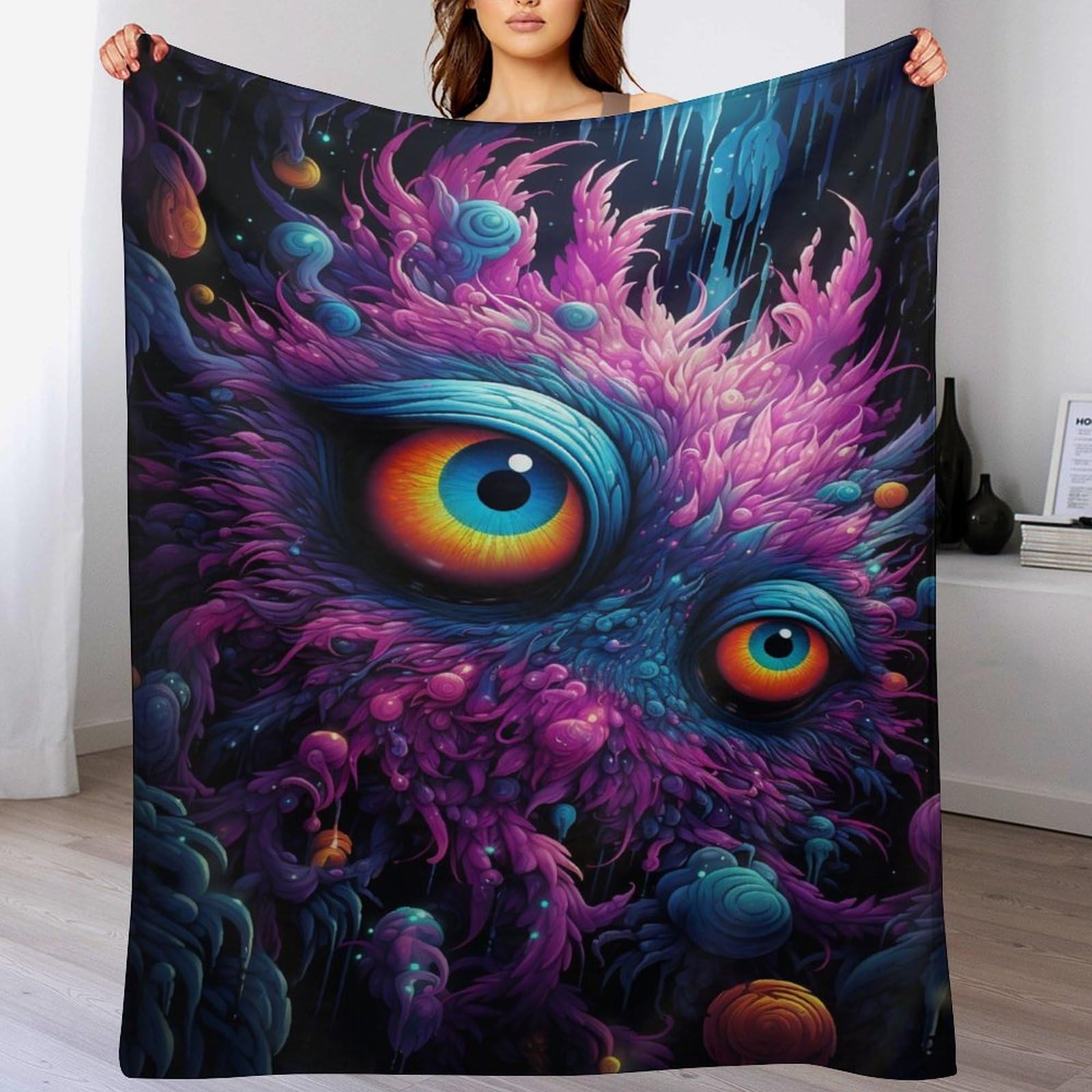 Couverture en flanelle douce de 150x200cm contre les frissons du soir