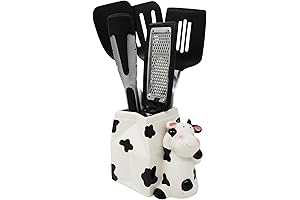 Charming Cow Utensil Holder: A Delightful Addition to Your Cow-Themed Kitchen