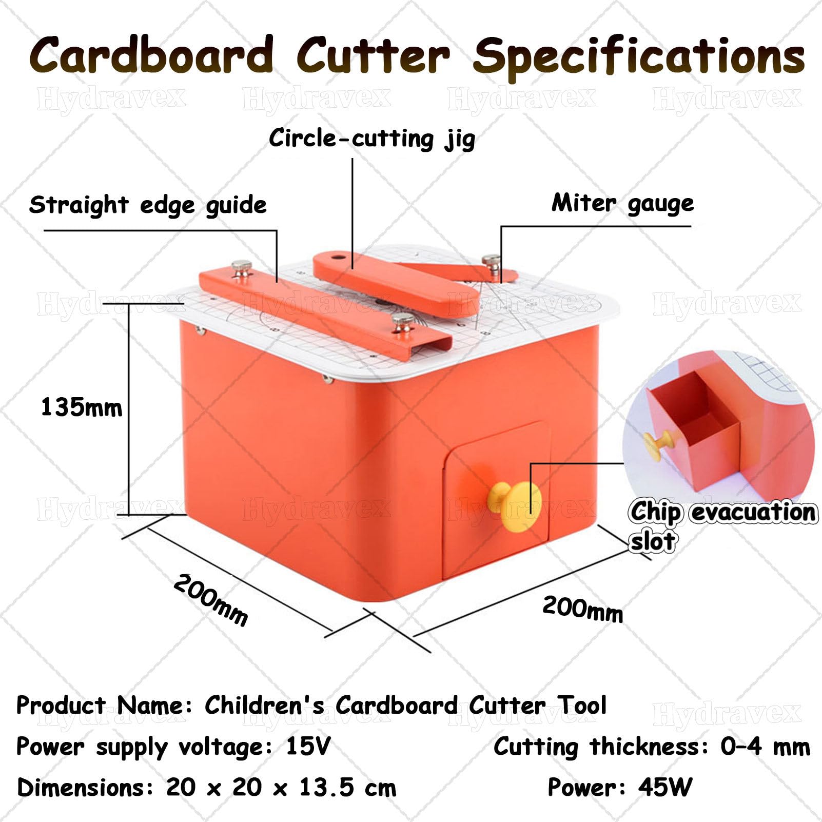 Cortador de cartón Seguro, Cortador de cartón eléctrico Mejorado para proyectos de Bricolaje con cartón para niños, ingeniería DIY y Aprendizaje Creativo, con cajón para restos.
