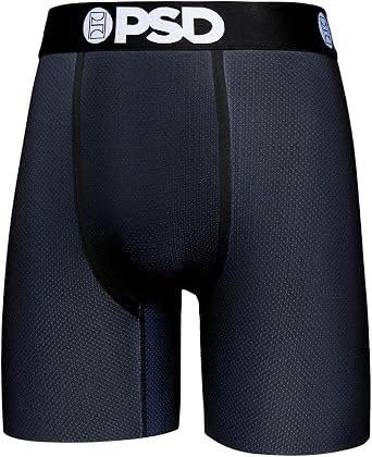 PSD Underwear Mens Boxer Briefs - Athletic Micromesh Boxer Briefs, Standard Length, Soft & Breathable Boxer Briefs for Men
