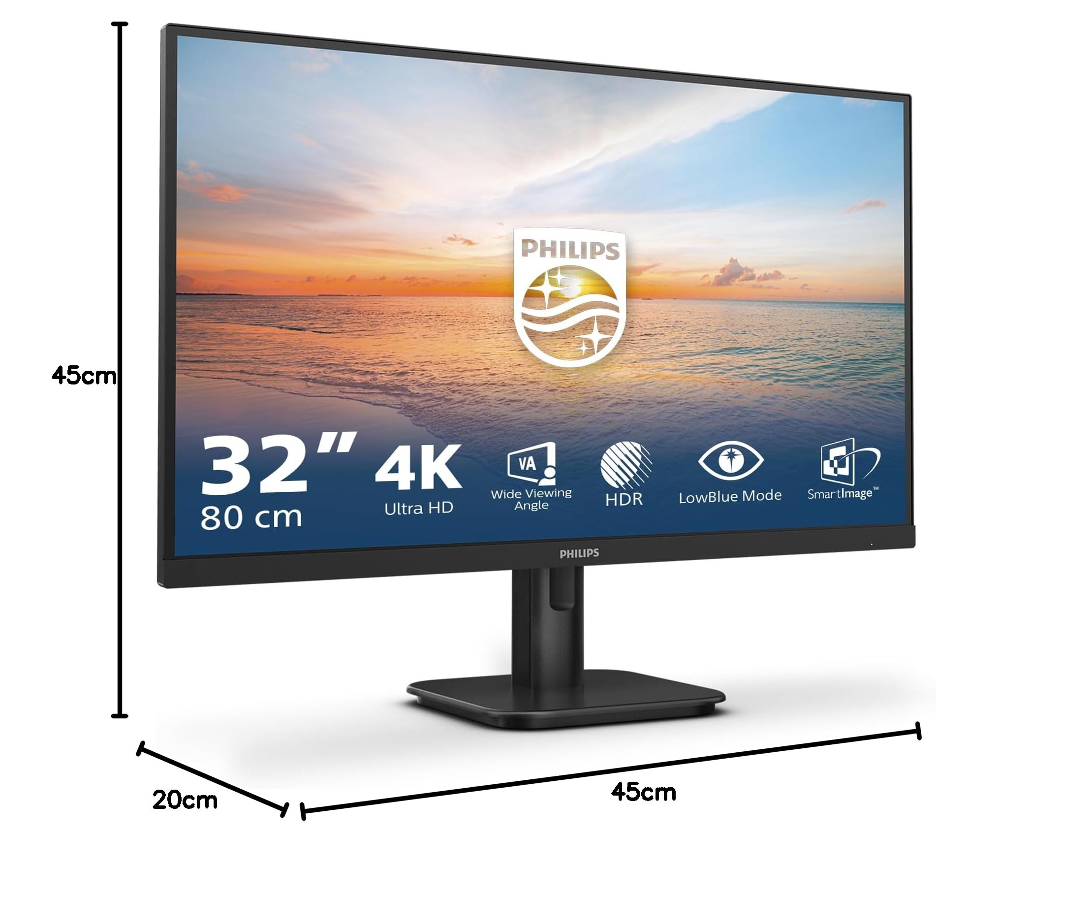 Amazon.co.jp: Philips 32E1N1800LA - Monitor Ultra HD de 32