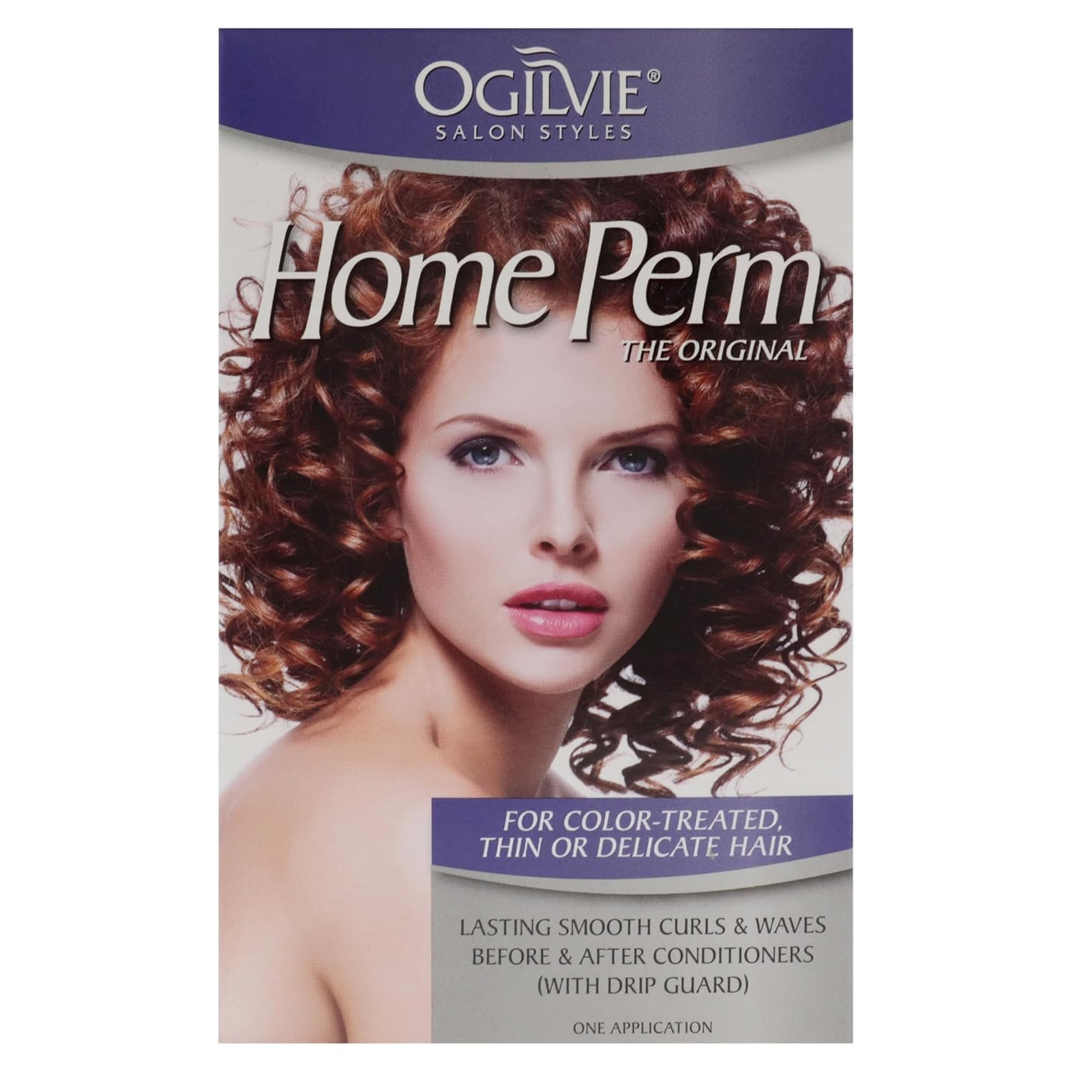 Ogilvie Kit de permanente The Original Home Perm - Pour cheveux colorés - Boucles et ondulations de longue durée