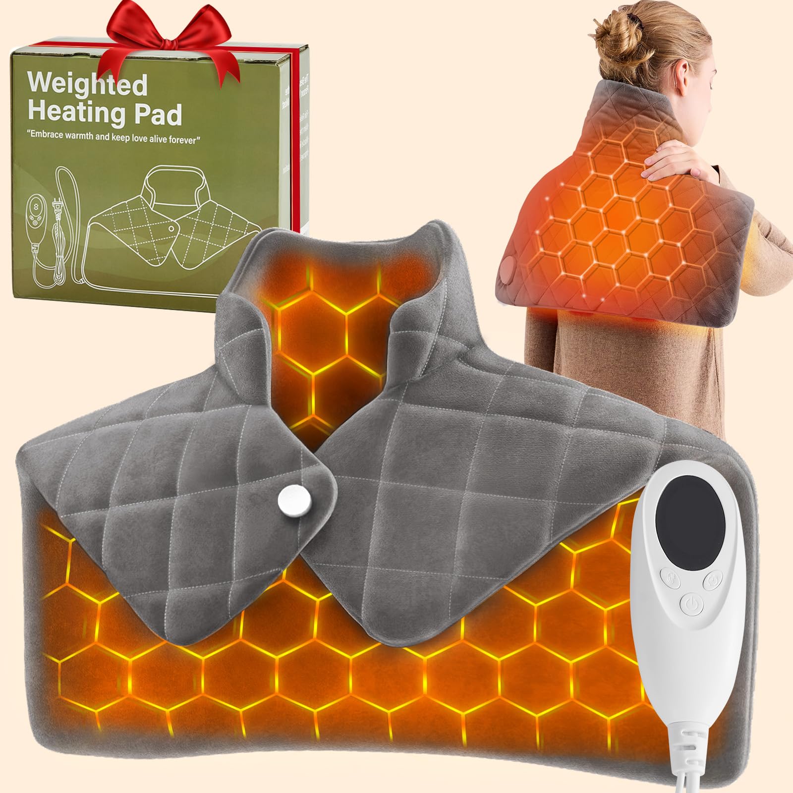 OCTROT 3 lb Weighted Heating Pad