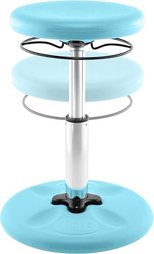 Miniatura 94 de Kore - Silla de altura ajustable, asiento activo para niños, adolescentes: Mejor que una pelota de equilibrio, asientos flexibles para aula. Negro