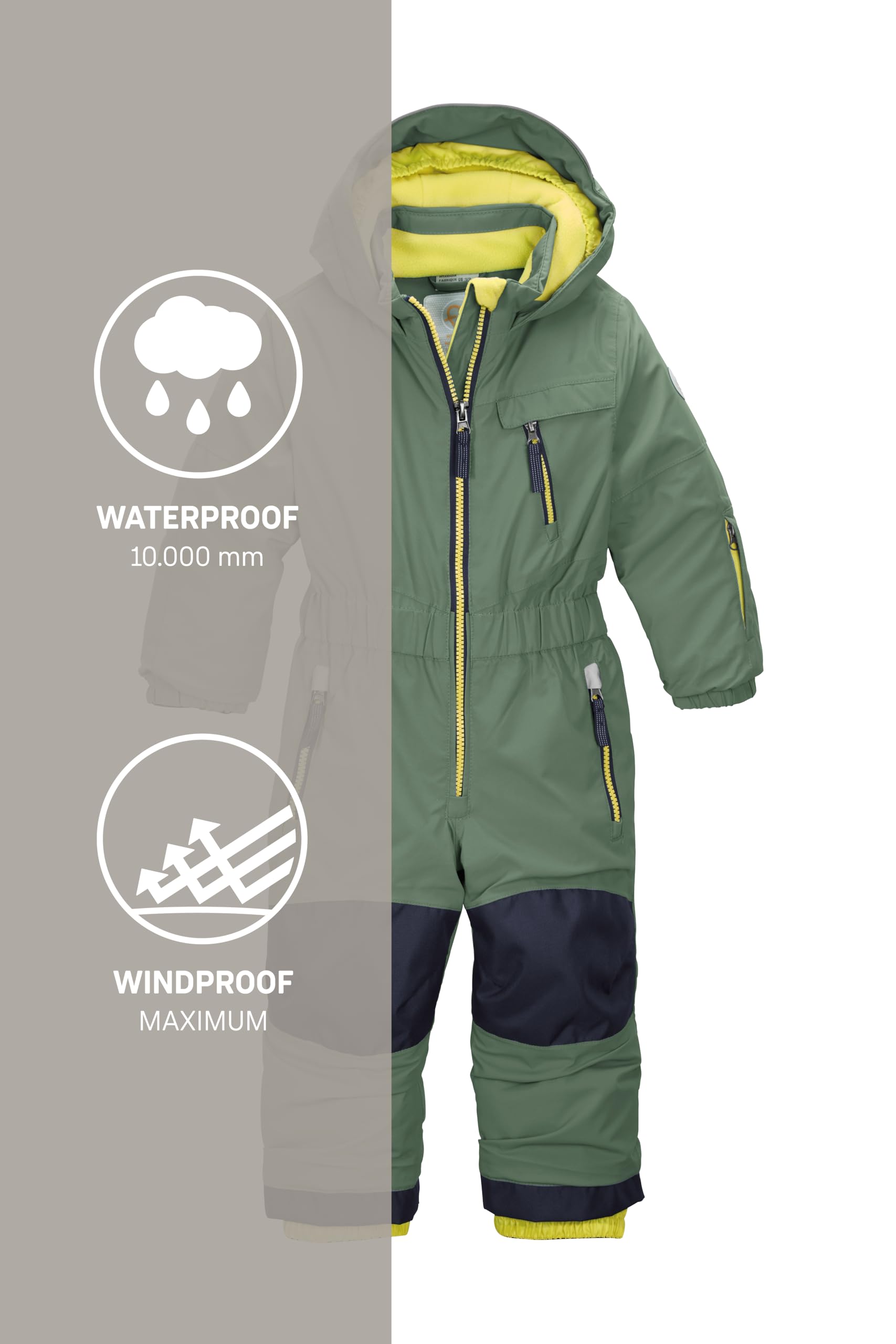 first instinct by killtec Fisw 31 Mns Onpc Tuta da sci/tuta da neve con cappuccio, impermeabile Unisex - Bambini e ragazzi (Pacco da 1)