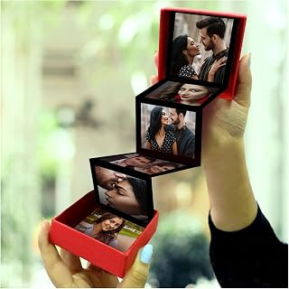 Personalised Photo Popup Gift Box, Custom Picture Surprise Box for Birthday Anniversary, Gift for Boyfriend Girlfriend Hus... Price In India
