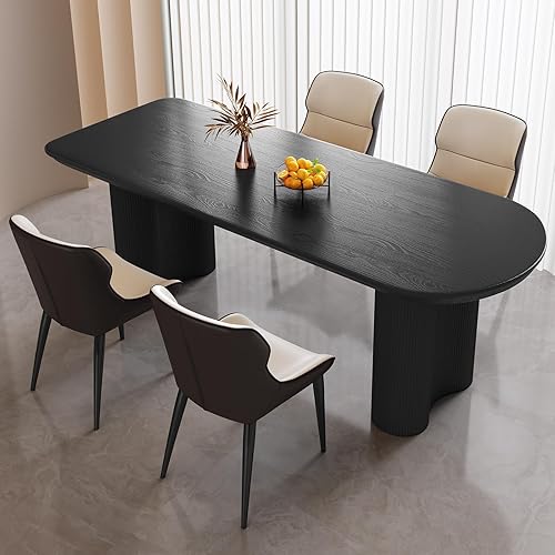 Miniatura 33 de Juego de mesa de comedor para 4, mesa de cocina moderna con 4 sillas, juego de mesa de comedor para cocina, comedor, hogar y oficina (mesa blanca de