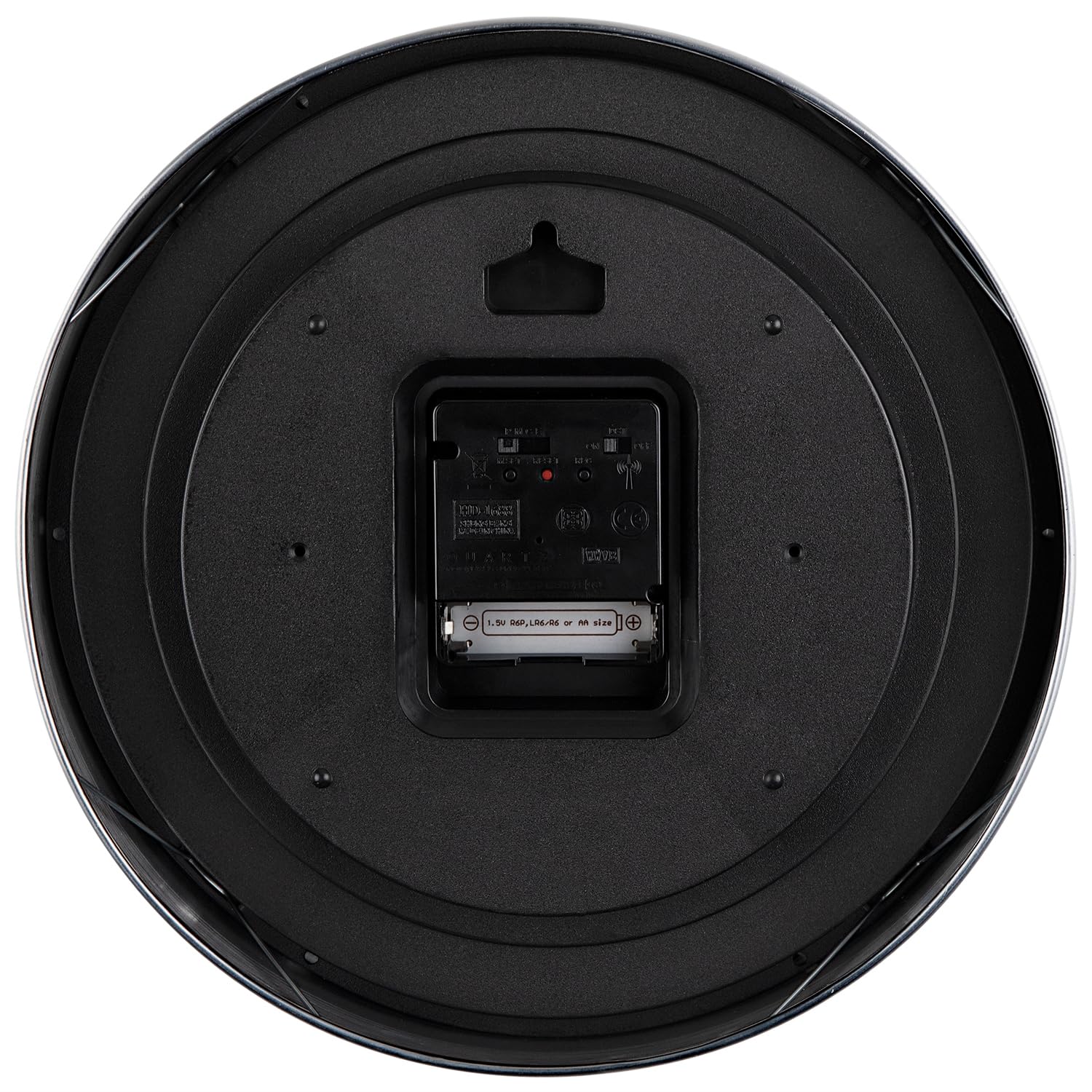 Adalene Relojes de Pared atómicos Que Funcionan con Pilas, se configura por sí Mismo, no es Necesario restablecer el Tiempo de Ahorro de luz Diurna, Reloj de Pared Vintage de 10 Pulgadas para Oficina