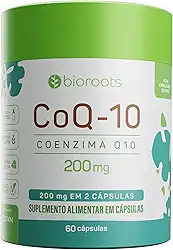 Coenzima Q10 200 mg 60 Cápsulas - Bioroots - Antioxidante e Energia