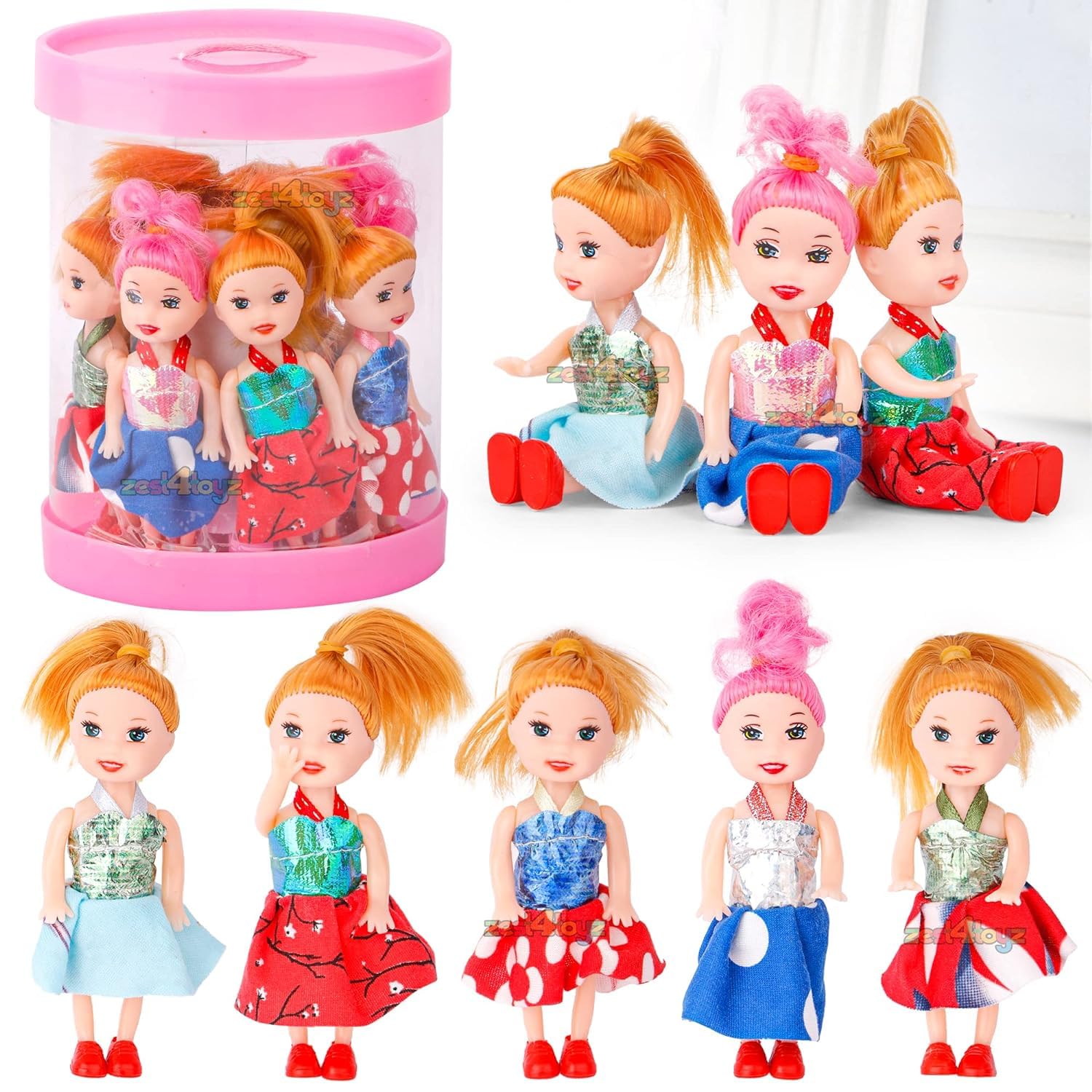 TD Creations || Doll Set || Beautiful Dolls (Dolls and Accessories) for Kids 4 5 6 7 Years Old (8 Small Doll Set) (B0CKPNNMK2) Amazon Price History, Amazon Price Tracker