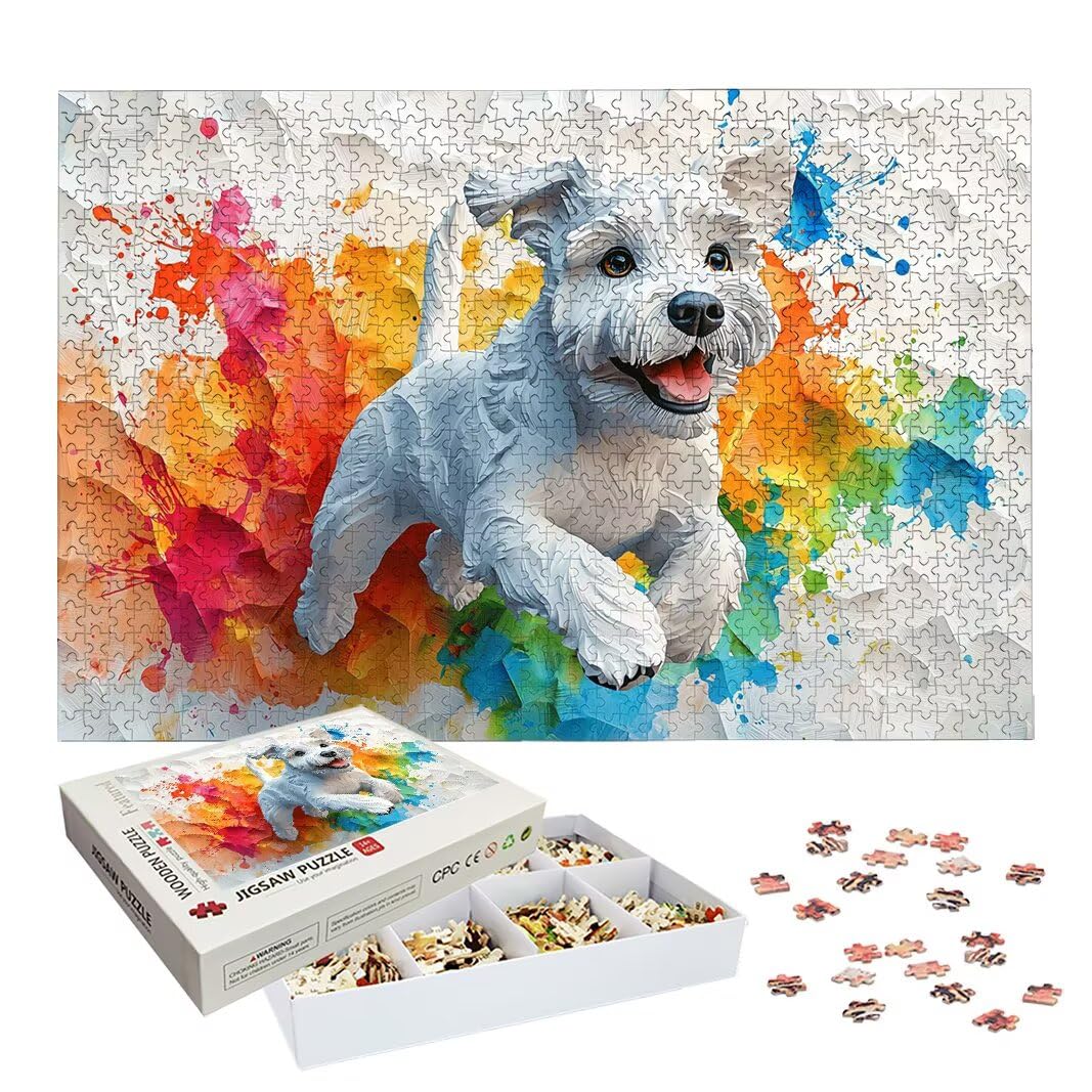Puzzle 1500 Pièces Adultes, Puzzle 1500 Pieces Chien, Cadeau Femme -2174